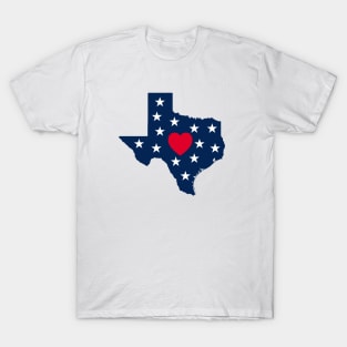 Texas State Map T-Shirt